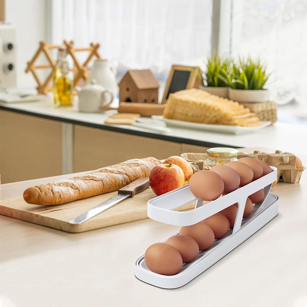 Egg Dispenser Organizer For Refrigerator