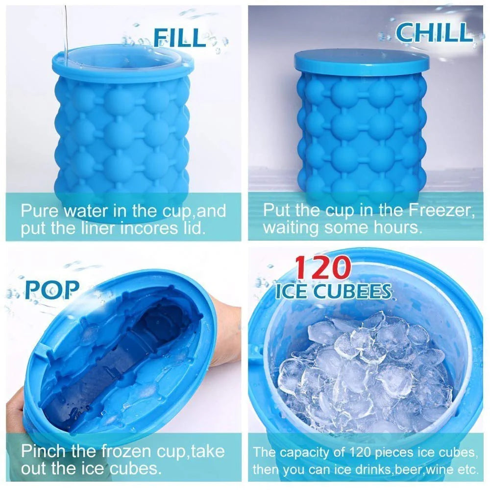 Silicone Ice Maker Bucket Ice